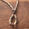 wb3 - small wood & cork bead necklace - SOLD