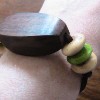 unique unisex wood & leather bracelet - SOLD